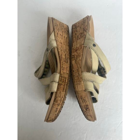 Crocs Leigh Platform Wedge Strappy Slide On Sandals Size 9 - Picture 5 of 9